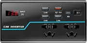 Car Inverter, 12v to 110v Converter, Dc to Ac Converter, Car Power Converter, 12v to 110v Car Inverter Fast Charging Dc to Ac Car Inverter for Laptop, Car Adapter, and Outlet Plug