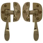 Left or Right Handed Ice Box Latch in Solid Brass for Antique Oak Refrigerator
