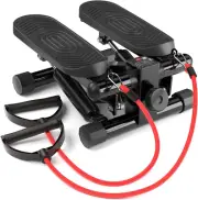Steppers for Exercise at Home, Mini Stepper with Resistance Bands, Super Quiet F