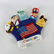 CLEANIPALS, Patriotic, Glove Hand Puppet, Statue Of Liberty,American Flag & More