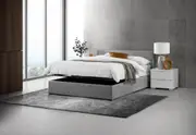PAGOSA Light Grey Double Lift Bed