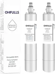 [OHFULLS] 847200 Refrigerator Water Filter, Compatible with Fisher Paykel 847200 Fridge Water Filter External, 847200-WF 847200WF 847200-2 FWC3 EFF-6049A RF522ADUX5 RF522WDRUX5 RF522BRDUB5 (2-Pack)