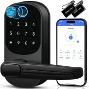 Keypad Door Lock with Handle, ‎Keyless Entry Door Lock, Smart Fingerprint Doo...