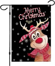Christmas Garden Flags,Christmas Flags Double-Sided Elk Christmas House Flags 12