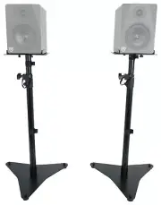Rockville RVSM5 Pair Studio Monitor Bookshelf Speaker Stands w/Adjustable Height