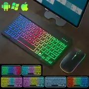 RGB Backlit Bluetooth Keyboard W/ Mouse For iPad 5/6/7/8/9/10th Gen Air 5th Pro