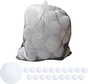 20 Fake Snow Ball - Indoor Snow Fight Ball Set, White Plush Realistic Artificial Snow Balls, Multiplayer Outdoor Winter Throwing Game Snow Fights, Snow Balls Trees Home Decor