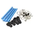 Blue Aluminum Body Posts Mount DIY Kit for Tamiya TT-01 TT01 1/10 RC Car I
