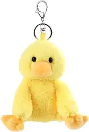 Cute Toys Plush Yellow Duck Stuffed Animal Soft Keychain for Kids Bag, Purse, Backpack, Handbag (6 Inches)