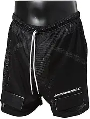 Winnwell Mesh Jock Athletic Short- Breathable Short for Sport Protection with Protection Cup - Hockey, Football, Soccer Shorts for Senior, Youth, Men, Boys Gears (Senior, Large)