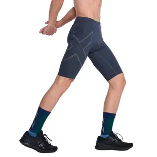 健身褲2XU MCS壓縮短褲 專業壓縮褲男五分跑步健身褲運動速干馬拉松短褲