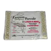 Vintage NOS Cannon Combspun Percale Flex-O-Matic Double Fitted Sheet White