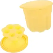 WOONEKY Elegant Makeup Brush Cleaner Kit Brush Cleaning Bowl Rinsing Mat Silicone Storage Rack for Women