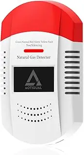 Methane Gas Detector CH4 - Portable Natural Gas Leak Alarm with LED Light & Audible Alert, 10 Year-Battery-Powered Gas Monitor for Home, RV, Kitchen, Apartment Safety (Battery Included)