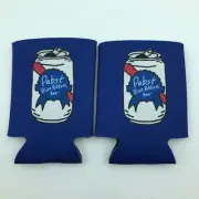 Pabst Blue Ribbon 16oz Beer Can Koozie Cooler Lot Of 2 (two) PBR