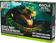 Green staff world GSWC-12535 Opaque Color Set, Set of 6, Model Paint