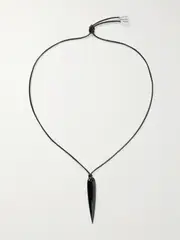 [Sophie Buhai] Sophie Buhai - Spear Silver, Onyx And Cord Necklace - Black - One size One size Black