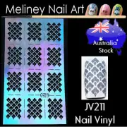 JV211 Pattern Nail Vinyl Sticker decoration Stencil Vinyls Art Craft Supplies