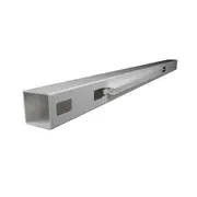 Think Fencing 127mm White PVC End Post for 2340 x 1800mm Mystique with Lattice Fence Panel