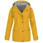 Women Waterproof Jacket Lady Wind Raincoat Hooded Rain Forest Coat Ski Outdoor☆
