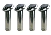Rod Holders 4 Pack Fishing Rod Holders 316 Grade SS with Caps 30deg Angled