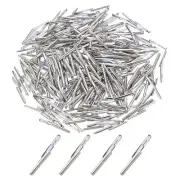 200Pcs 1" Elastic Barbed Cord 2mm Loop Stretch Round String with Barb,White