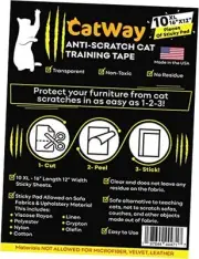 10-Pack Furniture Protectors From Cats Scratch, Couch Protector for Cats, Anti