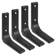 4 Pack Wall Shelf Brackets 4 x 4 Inch Heavy Duty Shelf Support Bracket Floati...