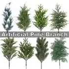 Christmas Tree Artificial Pine Branch Plastic Lifelike Greeney Plant Gift