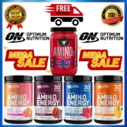 OPTIMUM NUTRITION AMINO ENERGY 30 SRV all flav BCAAS BRANCH AMINO ACIDS OPTION