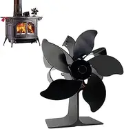 Fireplace Fan | Thermoelectric Heat Powered Fan - Quiet Circulating Warm Air Wood Stove Fan for Pellet Burner, Heaters, Log Burner