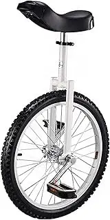 Unicycle 20 Inches with Aluminum Steel Rims Height Adjustable, Uni Cycle, Unicycle for Men Women Teenagers Boys Riders Best Birthday Present,Yellow Durable TDF