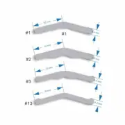 144 Pcs Dental Ortho Stainless Steel Matrix Bands Tofflemire Stuck #1/#2/#3/#13