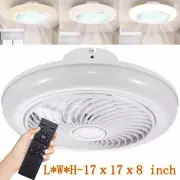 Remote 60W Modern Dimmable Ceiling Fan with LED Light Pendant Fan Lamp Lighting