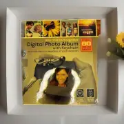 Digital Photo Album W/Keychain New 8Mb/USB Rechargeable 1.4" High Resolution LCD