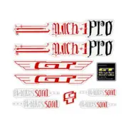 GT - 2006 Mach One PRO - for chrome frame Clear decal set - Old school bmx