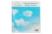 Cloudland Waterproof Cotton Mattress Protector - White