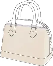 DGAZ Purse Pillow Insert for LV Alma bags, Memory Foam, Silky Pillow Shaper for Luxury Handbags(Alma MM,Craie)