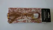 RIVIERA Reading Glasses Brown +1.50 w/Coordinating Cases $22