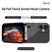 4K CCD Digital Camera 64MP Digital Video Camera with 3 Lens 3 Inch Touch Panel 16X Digital Zoom Built-in Flash IR Night Vision Color Black