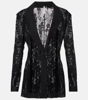 [Norma Kamali] Norma Kamali Lace blazer AU 12 black
