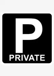 [Namly Design] Sticker - Private Parking Sign