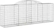 Arched Gabion Baskets 10 Pack - 300x50x100/120cm Galvanised Iron Planters for Garden, Landscaping & Outdoor Decor - Durable & Rust-Resistant