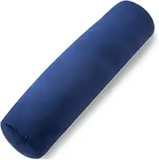 1 MIDDLE ONE Body Pillow for Adults, Bolster Pillow with Removable Velvet Cover, Long Round Cervical Roll Pillow, 35 x 7.87 Inches, Blue