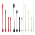 4Pcs Mini Silicone Spatula Set,Two-side Silicone Spatula,Mini Spatula for Makeup