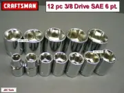 Craftsman 3/8 Drive 12 pc SAE Socket Set 6pt S