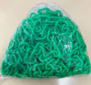 Plastic Green Chain Links for Crowd Control/Halloween/Prop Chains, etc (25 Ft.)
