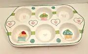 Boston Warehouse Psalms 34:8 Ceramic Cupcake Muffin Baking Pan