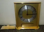 GERMAN QUARTZ SMALL MANTEL CLOCK WITH ENGRAVING PLATE