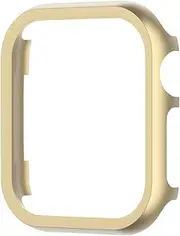 Aluminium Alloy Case for Apple Watch Series 7 41mm 45mm Metal Bumper Cases for iWatch 6 SE 5 3 40mm 44mm Frame Protective Cover (Color : Gold, Size : 40mm)